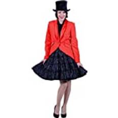 Thetru Deluxe Red Tailcoat Lined Ringmaster Circus