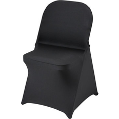 VEVOR Stretch Spandex Folding Covers Set of 100 Loose Chair Cover Black