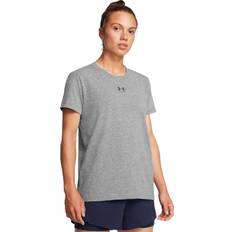 T-shirts Under Armour Women's Rival Core Short Sleeve Castlerock Black Gray