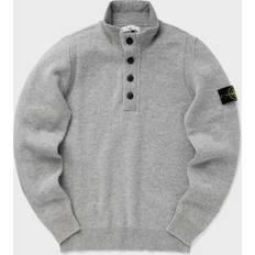 Stone Island Tops Stone Island Lambswool Half Button Zip - Melange Grey