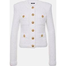 Balmain Ytterkläder Balmain Miami tweed jacket white