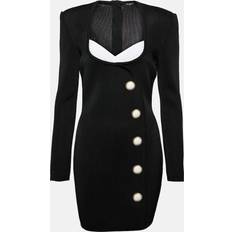 Balmain Short Dresses Balmain Embellished crÃªpe minidress black US 14