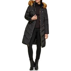 Guess Women Clothing Guess Women's Puffer Hooded Cold Weather Coat