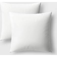 Room Essentials 2pk Throw Pillow Insert Set Inner Pillow White (40.6x40.6cm)