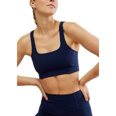 Bras FP Movement Women's Square Neck Sports Bra, Navy Blue, Midnight Navy