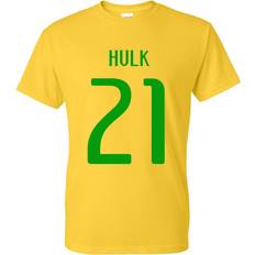 Gildan Hulk Brazil Hero T-shirt yellow
