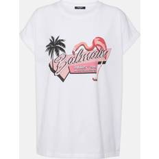 Balmain T-shirts Balmain Flamingo Printed T-shirt - White