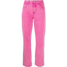 Rose Jeans Michael Michael Kors Halbhohe Straight-Leg-Jeans Damen Baumwolle Rosa