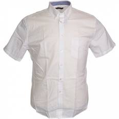 Ben Sherman Clothing Ben Sherman Oxford Short Sleeve Shirt Colour: WHITE