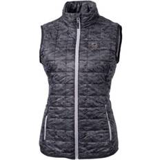 Black - Golf Vests Cutter & Buck Women's NCAA Providence Friars Eco Full-Zip Vest