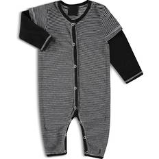 Noir Bodys Supersoft Striped Rib Twofer Romper - Baby