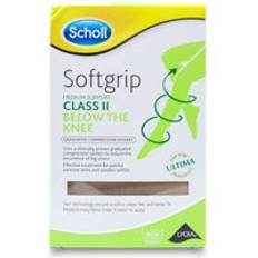 Scholl Softgrip C2 Below The Knee Compression Hosiery XL Natural