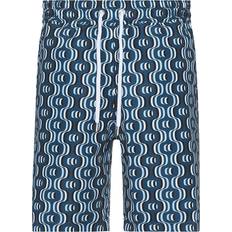 Bleu - Femme Maillots de Bain Frescobol Carioca Board Ipanema Camada Print Swim Shorts - Perennial Blue