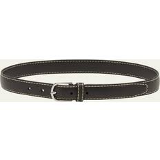 Accessories Toteme Slim Trouser Leather Belt BLACK GRAIN 36in 90cm