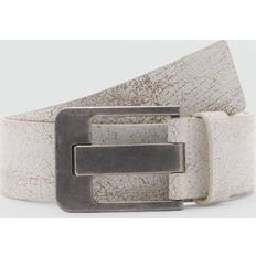 Mango Accessories Mango Wide leather belt white Women