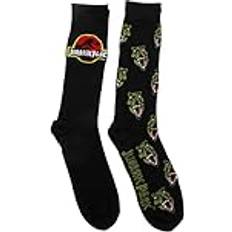 Universal Herren Jurassic Park 2er-Pack Crew Lässige Socke, Schwarz, 43-47 4er