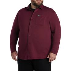 Reebok Jackets Reebok Big & Tall Fleece Shirt Jacket Classic Maroon 5XLT