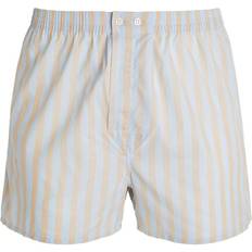 Natural Men's Underwear Derek Rose Cotton Striped Boxer Shorts blue