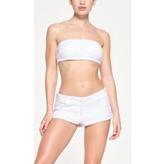 Women - XXS Swimming Trunks SKIMS Short Short White Terry Cover Ups