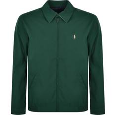 Polo Ralph Lauren Herre - Udendørsjakker Polo Ralph Lauren Bi-swing Foret Harrington-jakke med logoikon mørkegrøn polyestertwill