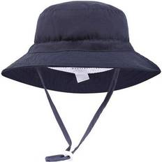 18-24M Bucket Hats Children's Clothing Yuanbang Sold by: Co.ltd, Baby Sun Hat Toddler Summer UPF Sun Protection Baby Boy Hats Beach Hats Wide Brim Bucket for Baby Girl Adjustable Kid CapXS44-46CM Navy blue