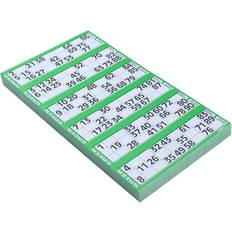 Jumbo Bingo Ticket Singles, 6 to View Pad, Green