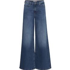 Green - Women Jeans Ichi women's cotton blend jeans with front and back pockets in green