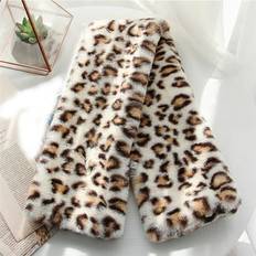 Leopard Accessories Eqwljwe Sold by: Lilgiuy Fashion Saving, Leopard Plush Women Winter Warm Scarf Fashion Thicken Grass Scarves Scarf Holiday Clearance