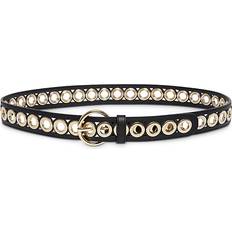 Sandro Womens Black Adelia Studded Leather Belt T3 BLACK