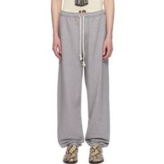 Acne Studios Men Trousers Acne Studios Gray Logo Patch Sweatpants X92 Light Grey Melan