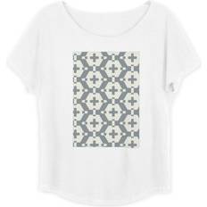 Boyfriend Tops Vida Boatneck Boyfriend Tee Geo Plus Original Artist Printed Pattern