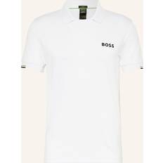 Netzgewebe Poloshirts BOSS x Matteo Berrettini Slim-Fit Poloshirt mit V-Einsatz