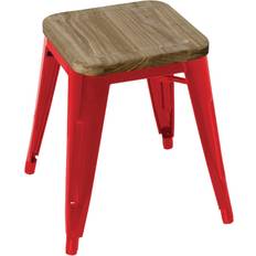 Red Seating Stools Bolero Low Seating Stool