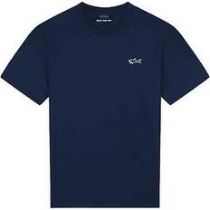 Paul & Shark Polyester T-Shirt med Reflextryck Blå