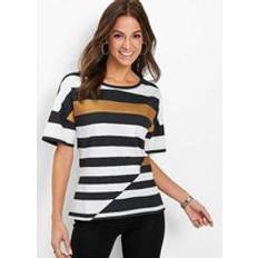 Bonprix Baggy Stripy T-Shirt White Stripe