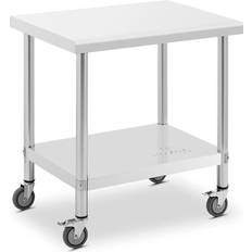 Möbler Royal Catering I Rostfritt Stål Med Hjul 60 x 80 cm 135 kg RCAT-80/60-W Bord