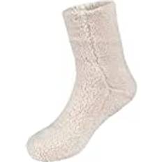 Natural - Women Socks Sleepdown Fluffy Teddy Fleece Socks - Natural