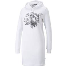 Puma Women Dresses Puma Frozen Flower Long Sleeve Hoodie Dress