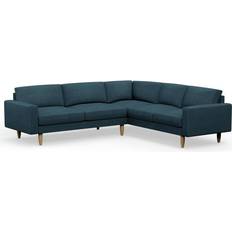 6 Seater - Corner Sofas Hutch Rise Block Textured Aegean Weave Sofa 280cm 6 Seater