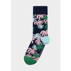 Dedicated Sigtuna Monstera Socks Navy