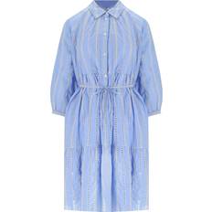 Woolrich Kläder Woolrich Light Blue Broderie Anglaise Shirt Dress