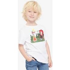 Nike Younger Kids Boxy Campfire Tee 7Y White 4-5 Years