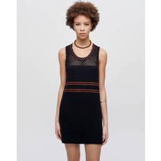 Crochet Mesh Mini Dress