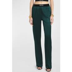 Silk Pants Tom Ford Relaxed Pants With Logo Detail