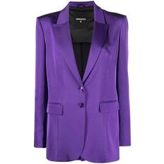 Viola Abiti Patrizia Pepe Blazer Met Enkele Rij Knopen - Viscose/Polyester/Polyester/Elastane