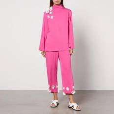 Poliéster Pijamas Sleeper The Bloom Black Tie Woven Pyjama Set Multi