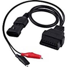 Ebtools Diagnostic Cable, 3 Pin to 16 Pin OBD2 Adapter Connector Fiat Alfa Lancia