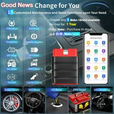 Thinkcar car obd2 code reader all system diagnostic dpf bt
