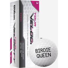 Damebolde Golfbolde Wilson Tour Velocity W - Golfbolde med Tekst (3-pack)