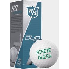 Damebolde Golfbolde Wilson Duo Soft Women - Golfbolde med Tekst (3-pack)